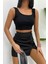 Kadın Askılı Crop Top Bluz 4