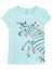 Küçük Kız Çocuk Kısa Kollu Tshirt Mavi 1