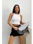 Kadın Halter Yaka Crop Bluz 2