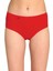 6 Adet Tutku Kadın Yüksek Bel Bato Ince Lastik Külot Kırmızı 3