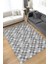 Çiçekli Patchwork Halı Geometrik Halı Gri Kareli Oturma Odası Halısı Çiçekli Salon Halı 1