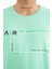 Otis Su Yeşili Standart Kalıp Erkek T-Shirt - 88228 2