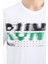 Beyaz Ön Cep Detaylı Baskılı Standart Kalıp Erkek T-Shirt - 88200 2