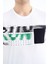 Beyaz Ön Cep Detaylı Baskılı Standart Kalıp Erkek T-Shirt - 88200 3
