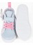 Pembe Puantiye Desenli Kurdele Detaylı Cırt Cırtlı Lastikli Açık Mavi Kız Çocuk Günlük Sneaker Spor AYAKKABI-S-1005 4