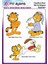 Ütü Ile Yapışan Tekstil Baskı Görseli Garfield 1