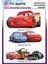 Ütü Ile Yapışan Tekstil Baskı Görseli Arabalar Cars Şimşek Mcqueen 1