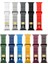 Apple Watch Ultra 1 2 3 4 5 6 7 8 Se Nike 42-44-45-49 MM S10(46) MM Dalgalı Şerit Tasarımlı Renkli Delikli Silikon Kordon 4