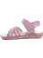 Arz 1222-P Pembe Simli Kız Çocuk Sandalet 1