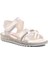Arz 4222-P Beyaz Simli Cırtlı Kız Çocuk Sandalet 3