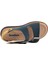 Şng 4172-P Lacivert Nubuk-Sarı-Krem Erkek Çocuk Sandalet 5