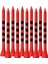 100PCS Golf Tees Şerit Işaret Ölçeği Kırılmaz Golf Akıntıları 70MM Kırmızı (Yurt Dışından) 1