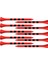 100PCS Golf Tees Şerit Işaret Ölçeği Kırılmaz Golf Akıntıları 70MM Kırmızı (Yurt Dışından) 2