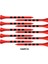 100PCS Golf Tees Şerit Işaret Ölçeği Kırılmaz Golf Akıntıları 70MM Kırmızı (Yurt Dışından) 4