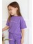 Kız Çocuk Ispanyol Paça Düz Crop Model Kısa Kollu Yazlık Basic Takım 2-5 Yaş 2