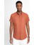 Slim Fit Kısa Kol Düğmeli Yaka Poplin Oxford Erkek Gömlek 2
