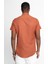 Slim Fit Kısa Kol Düğmeli Yaka Poplin Oxford Erkek Gömlek 4