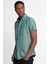 Slim Fit Kısa Kol Düğmeli Yaka Poplin Oxford Erkek Gömlek 2
