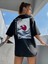 Kadın Siyah Japanese Sırt Baskılı T-Shirt 1