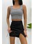 Kadın Askılı Crop Top Bluz 2