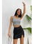 Kadın Askılı Crop Top Bluz 5