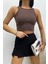 Kadın Halter Yaka Crop Bluz 2