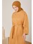 Gabardin Kuşaklı Spor Elbise 23Y9606 Camel 4