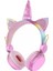 Yeni Nesil Kablosuz Sevimli Unicorn Kız Çocuk Kulaklığı Wirelles Bluetooth Pembe 1