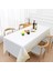 4 Adet Tek Kullanımlık Masa Örtüsü 137 x 274 cm (Beyaz ve Altın Rengi) (Yurt Dışından) 5