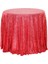 120CM Art Payet Yuvarlak Masa Örtüsü (Kırmızı) (Yurt Dışından) 1