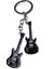 Siyah Gitar 2'li Metal Anahtarlık 1