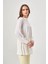 Piliseli Parçalı Ekru Tunik 2