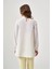Piliseli Parçalı Ekru Tunik 4