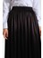 Beli Piliseli Krep Siyah Etek 5