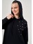 Omuzu Incili Siyah Sweatshirt 4
