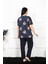 Kadın 5xl-6xl-7xl-8xl Büyük Beden Kısa Kol Pijama Takım 75005 4