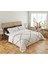 Geometrik Desen Baskılı Çift Kişilik 200X220 cm 2 Adet 50X70CM Nevresim Takımı - Beyaz 1
