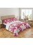Pembe Üçgen Desen Baskılı Çift Kişilik 200X220 cm Nevresim Takımı - Pembe 2
