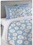 Papatya Desen Baskılı Çift Kişilik 200X220 cm Nevresim Takımı - Mavi 1