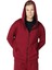 Erkek Kapüşonlu Fermuarlı Oversize Kalıp Sweatshirt Bordo 1