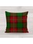 Yılbaşı Özel Ekose Desenli Kadife Kırlent Kılıfı 1