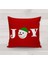 Yılbaşı Özel Joy Yazılı Kadife Kırlent Kılıfı 1