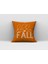 Hello Fall Yazılı Kırlent Kılıfı 1