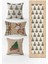 Yılbaşı Temalı 3lü Kırlent Kılıfı ve Runner - 4lü Set 1