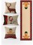Yılbaşı Temalı 3lü Kırlent Kılıfı ve Runner - 4lü Set 1