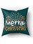 Yılbaşı Temalı Merry Christmas Yazılı Kadife Kırlent Kılıfı 1