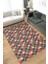 Çiçekli Patchwork Halı Geometrik Halı Renkli Kareli Oturma Odası Halısı Çiçekli Salon Halı 1