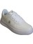 Erkek Beyaz Cilt Bağcıklı Düz Kalın Taban Sneaker Spor Ayakkabı 1