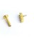 Baget Zirkon Taşlı 925 Ayar Gümüş Üzerine Altın Kaplama Tragus Piercing 1