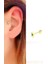 Opal Taşlı 925ayar Gümüş Üzerine Altın Kaplama Yıldız figürlü Tragus Kıkırdak Piercing 1